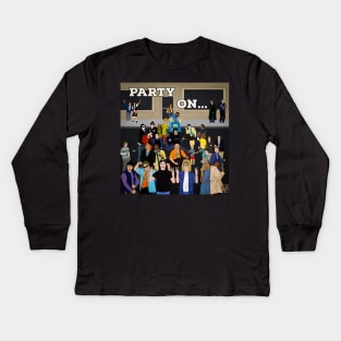 Epic Duos...Party On Kids Long Sleeve T-Shirt